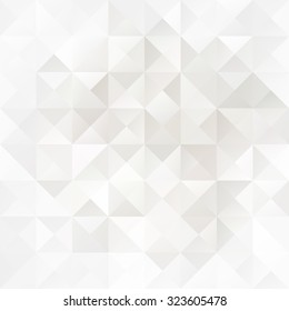 Gray White Grid Mosaic Background