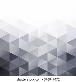 Gray White Grid Mosaic Background, Creative Design Templates