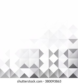 Gray White Grid Mosaic Background, Creative Design Templates