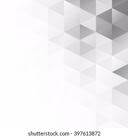 Gray White Grid Mosaic Background, Creative Design Templates