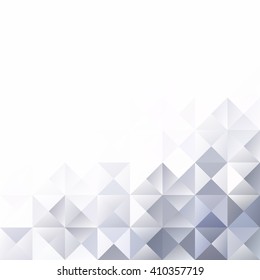Gray White Grid Mosaic Background, Creative Design Templates