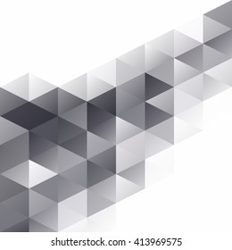 Gray White Grid Mosaic Background, Creative Design Templates