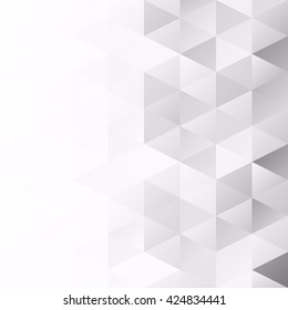 Gray White Grid Mosaic Background, Creative Design Templates