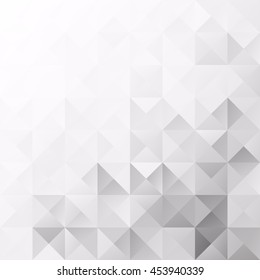 Gray White Grid Mosaic Background, Creative Design Templates