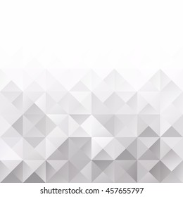 Gray White Grid Mosaic Background, Creative Design Templates