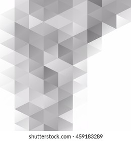 Gray White Grid Mosaic Background, Creative Design Templates