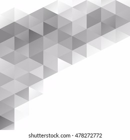 Gray White Grid Mosaic Background, Creative Design Templates