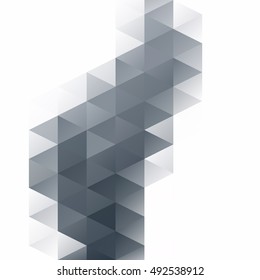 Gray White Grid Mosaic Background, Creative Design Templates