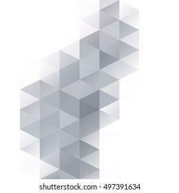 Gray White Grid Mosaic Background, Creative Design Templates