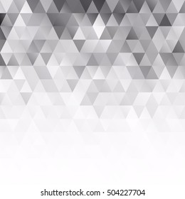 Gray White Grid Mosaic Background, Creative Design Templates