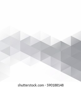 Gray White Grid Mosaic Background, Creative Design Templates