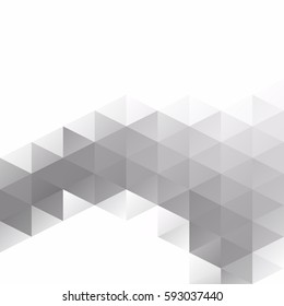 Gray White Grid Mosaic Background, Creative Design Templates