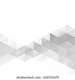 Gray White Grid Mosaic Background, Creative Design Templates