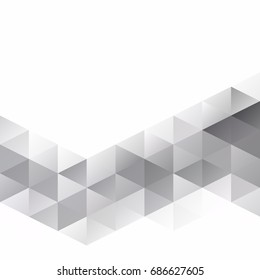 Gray White Grid Mosaic Background, Creative Design Templates