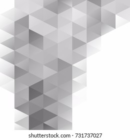 Gray White Grid Mosaic Background, Creative Design Templates