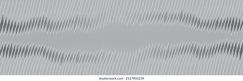Grau-weiße Linienarchitektur. Abstrakter Hintergrund mit weißem und grauem und geometrischem Stil.