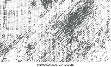 Gray and white mottled texture with irregular shapes and a subtle woven fabric pattern underneath creating a distressed effect.
