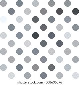 Gray White Polka Dots Background, Creative Design Templates