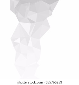 Gray White Polygonal Background