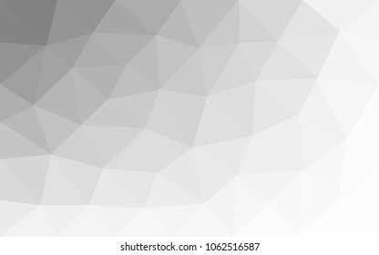 Gray White Polygonal Background, Creative Design Templates. vector illustration.