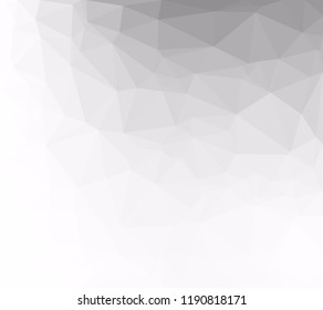 Gray White Polygonal Background, Creative Design Templates