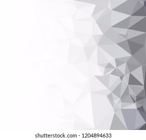 Gray White Polygonal Background, Creative Design Templates