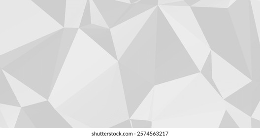 Gray White Polygonal Background, Creative Design Templates