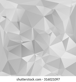 Gray White Polygonal Background, Creative Design Templates