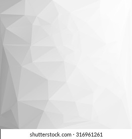 Gray White Polygonal Background, Creative Design Templates