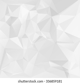 Gray White Polygonal Background, Creative Design Templates