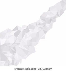 Gray White Polygonal Background, Creative Design Templates
