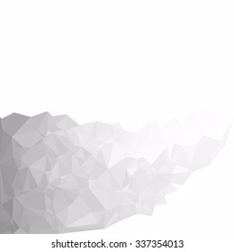 Gray White Polygonal Background, Creative Design Templates