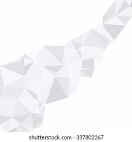 Gray White Polygonal Background, Creative Design Templates