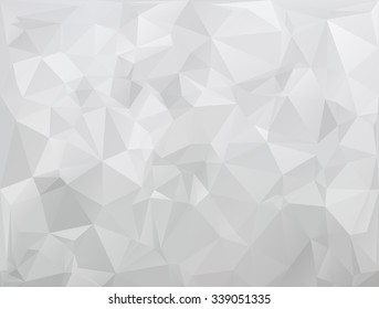 Gray White Polygonal Background, Creative Design Templates