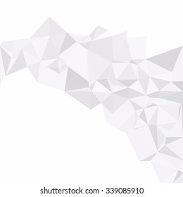 Gray White Polygonal Background, Creative Design Templates