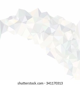 Gray White Polygonal Background, Creative Design Templates