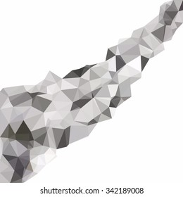 Gray White Polygonal Background, Creative Design Templates
