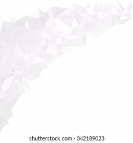 Gray White Polygonal Background, Creative Design Templates