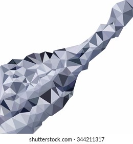Gray White Polygonal Background, Creative Design Templates