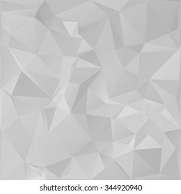 Gray White Polygonal Background, Creative Design Templates