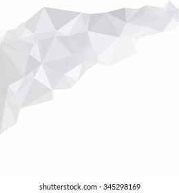 Gray White Polygonal Background, Creative Design Templates
