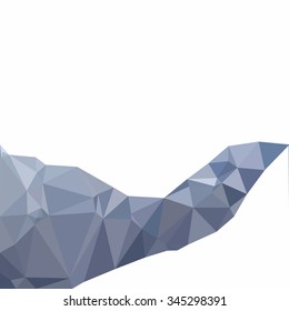 Gray White Polygonal Background, Creative Design Templates