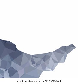 Gray White Polygonal Background, Creative Design Templates