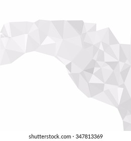 Gray White Polygonal Background, Creative Design Templates