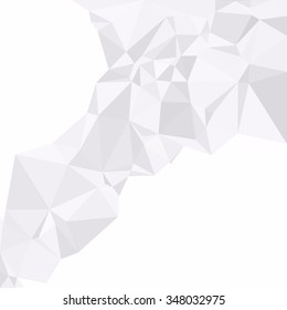 Gray White Polygonal Background, Creative Design Templates