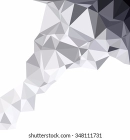 Gray White Polygonal Background, Creative Design Templates