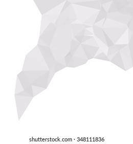 Gray White Polygonal Background, Creative Design Templates