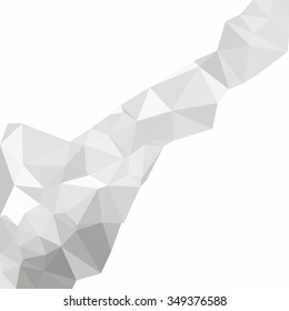 Gray White Polygonal Background, Creative Design Templates