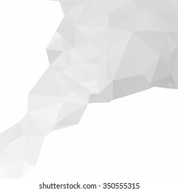 Gray White Polygonal Background, Creative Design Templates