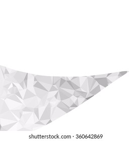 Gray White Polygonal Background, Creative Design Templates